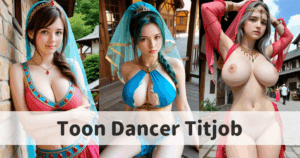 Photo-Realistic AI Babe Fantasy Dancer Outfit Torn Titjob