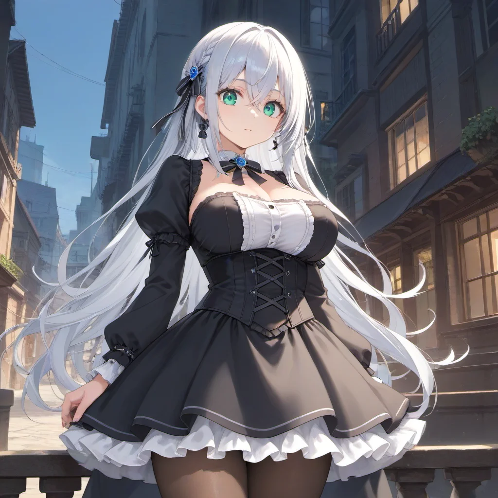 AIイラストの服装の呪文(プロンプト)ゴシクドレス01