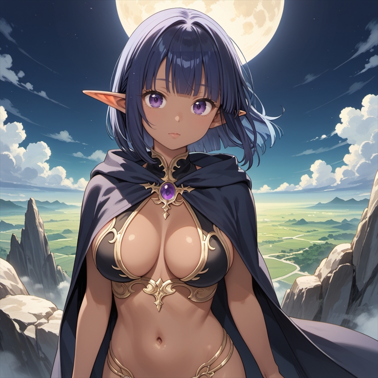 ダークエルフのイラスト01