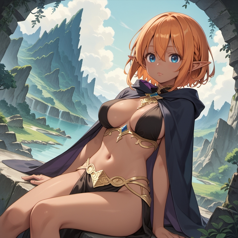 ダークエルフのイラスト02