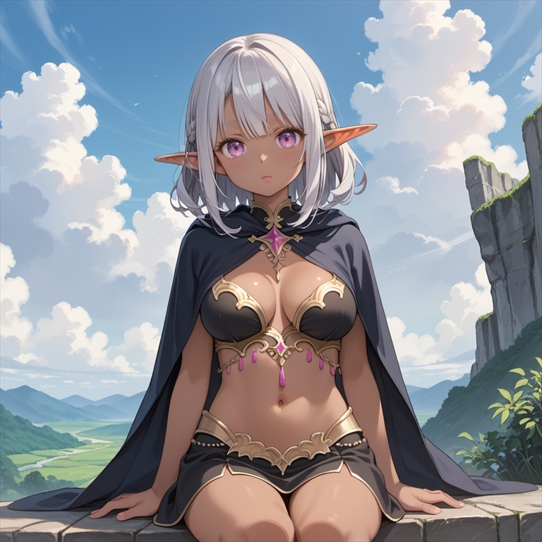 ダークエルフのイラスト03ダークエルフのイラスト03