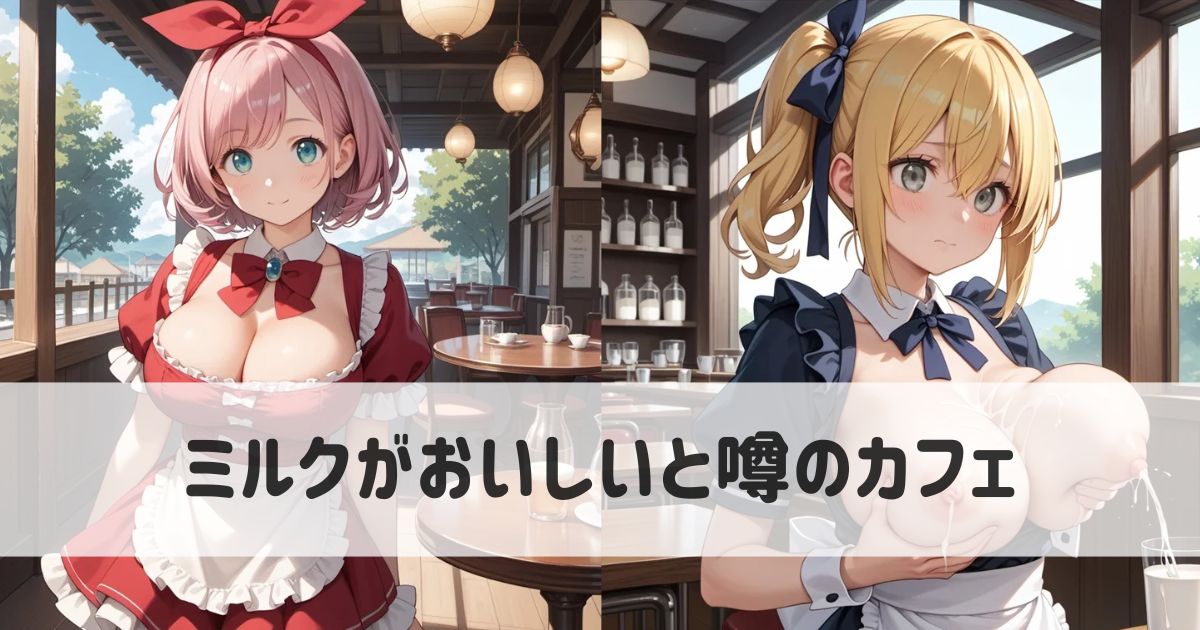 ミルクがおいしいと噂のカフェ｜AIイラストのエロ画像集