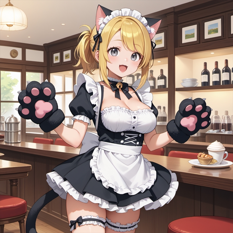 猫耳キャラのイラスト01
