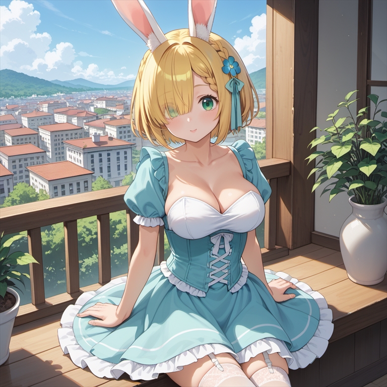 うさ耳キャラのイラスト01