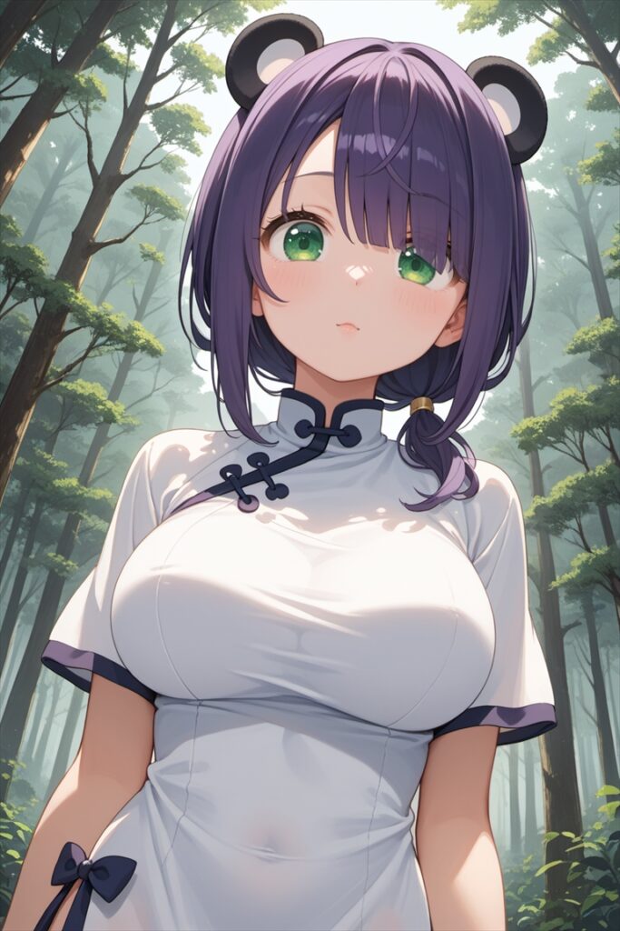 パンダ耳キャラのイラスト03