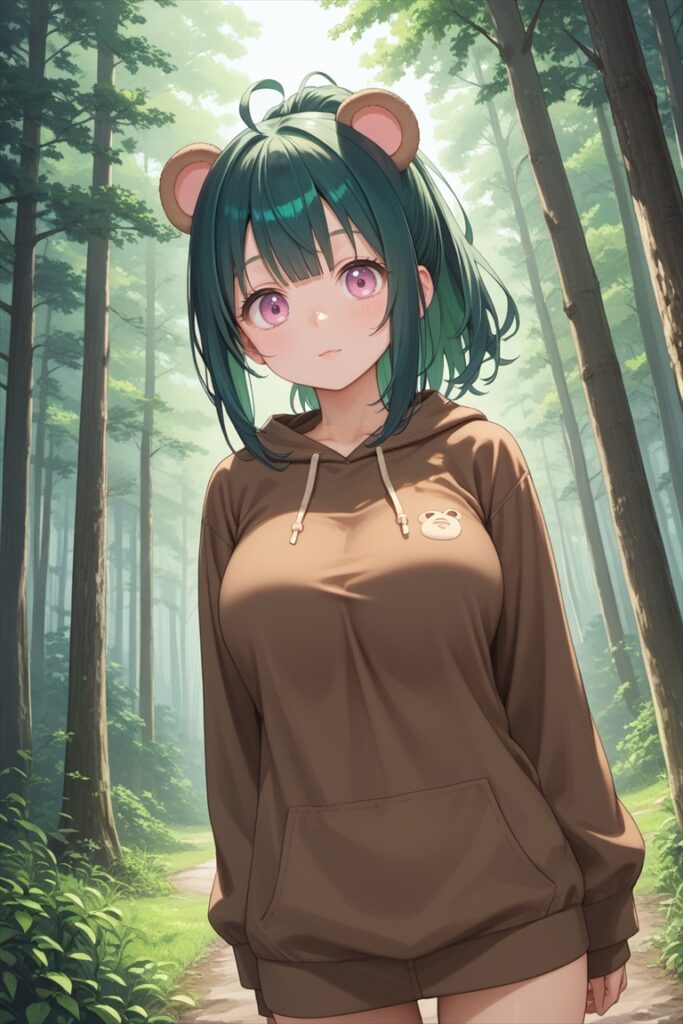 くま耳キャラのイラスト02