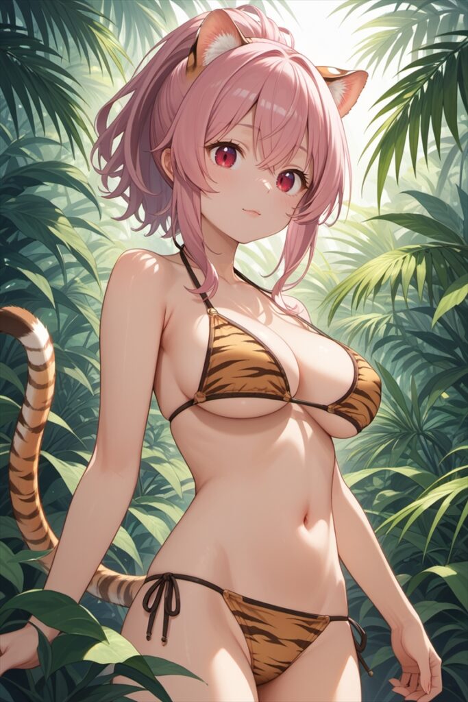虎耳キャラのイラスト02