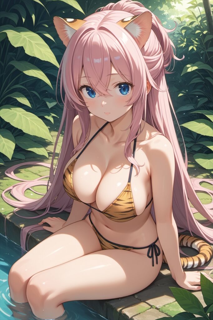 虎耳キャラのイラスト03