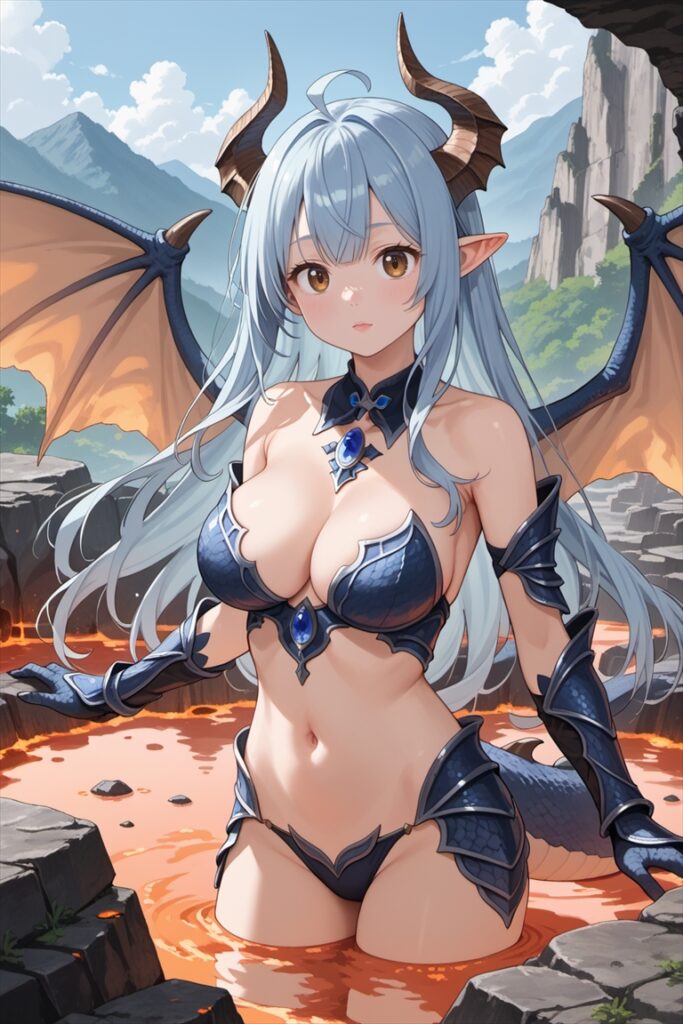 ドラゴン擬人化キャラのイラスト03