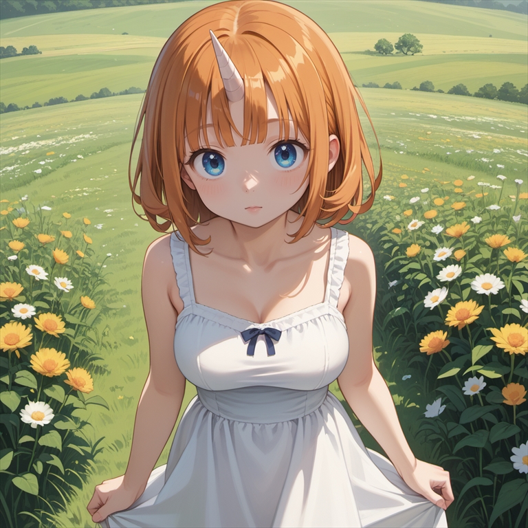 ユニコーンの擬人化キャラのイラスト01