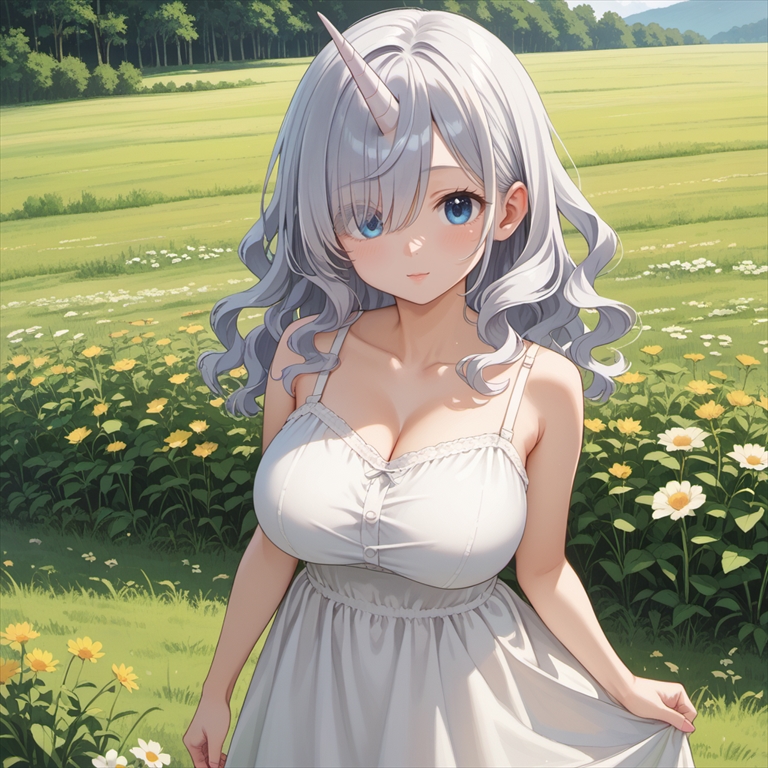 ユニコーンの擬人化キャラのイラスト03