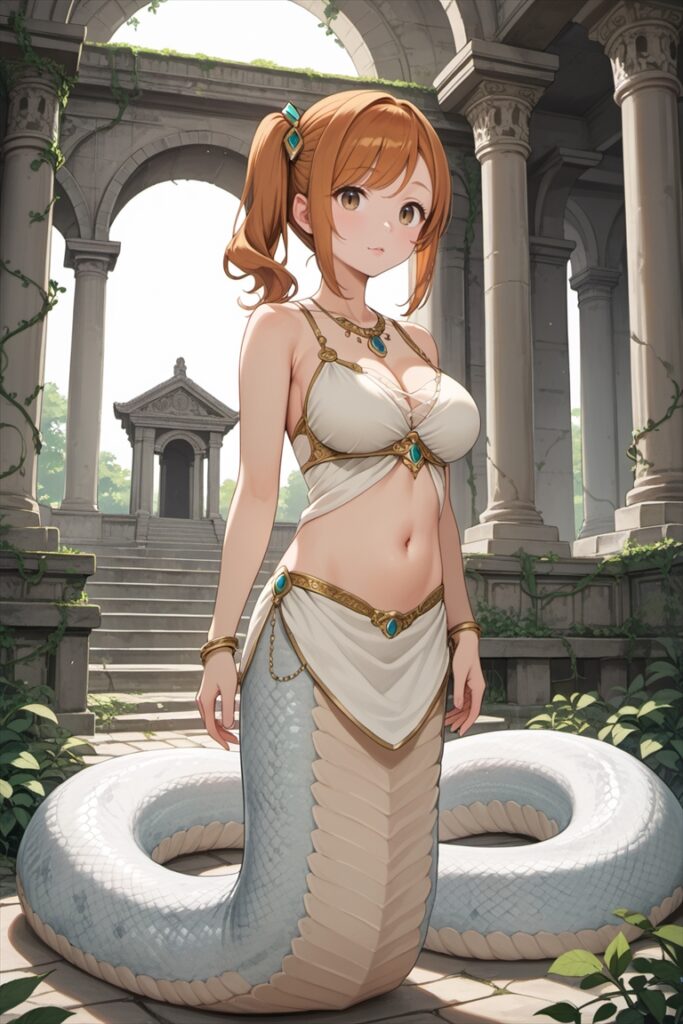 ラミアの擬人化キャラのイラスト01