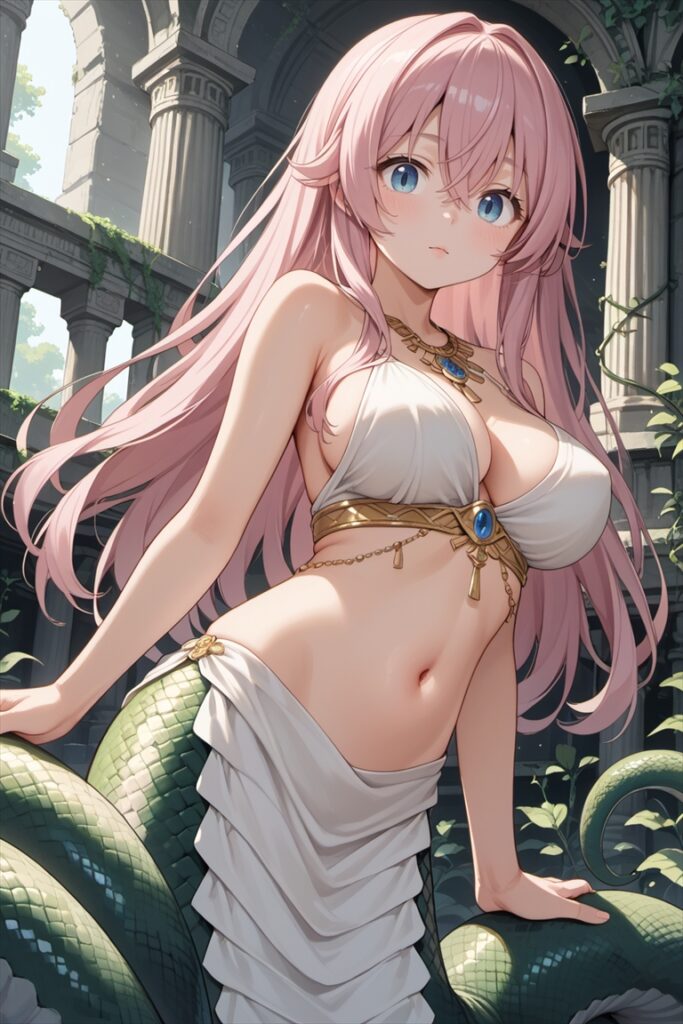 ラミアの擬人化キャラのイラスト03