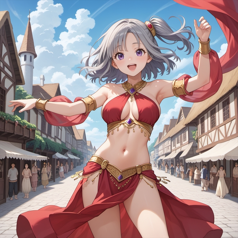 踊り子のイラスト01
