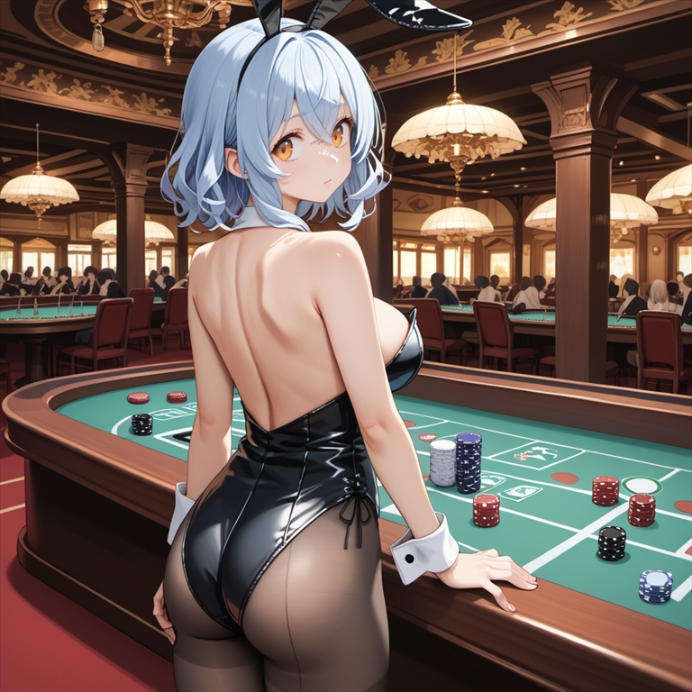 「お尻が魅力的なバニーガール」のイラスト03