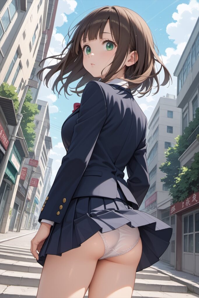 「JKのひなたと登校中」のイラスト02