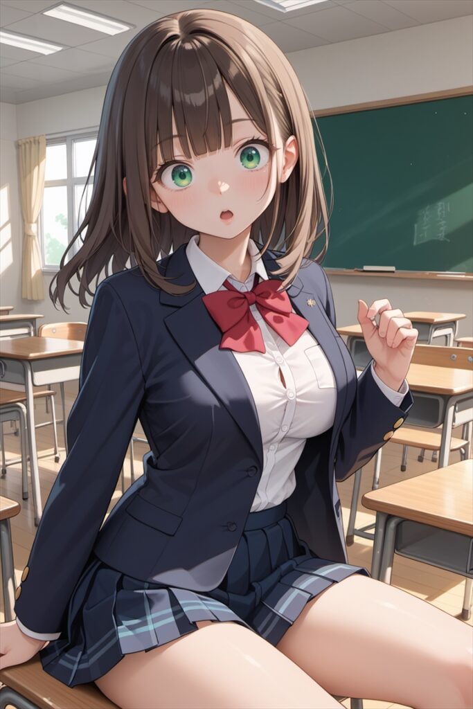「エッチなお願いをされて驚くひなた」のイラスト02