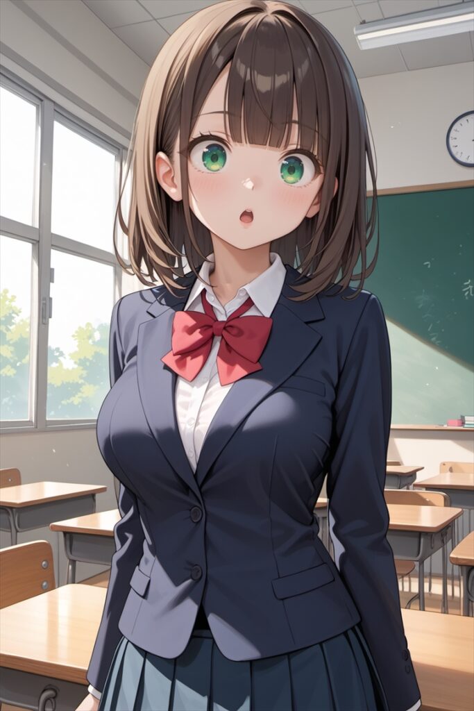 「エッチなお願いをされて驚くひなた」のイラスト01