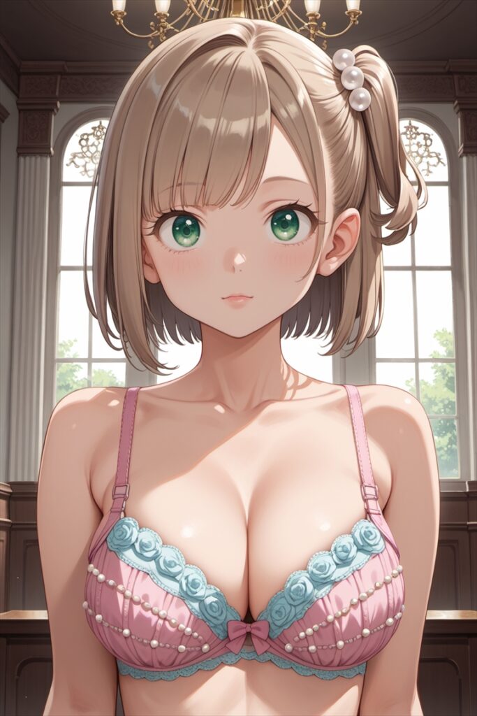 パール装飾つきのブラのエロいAIイラスト01