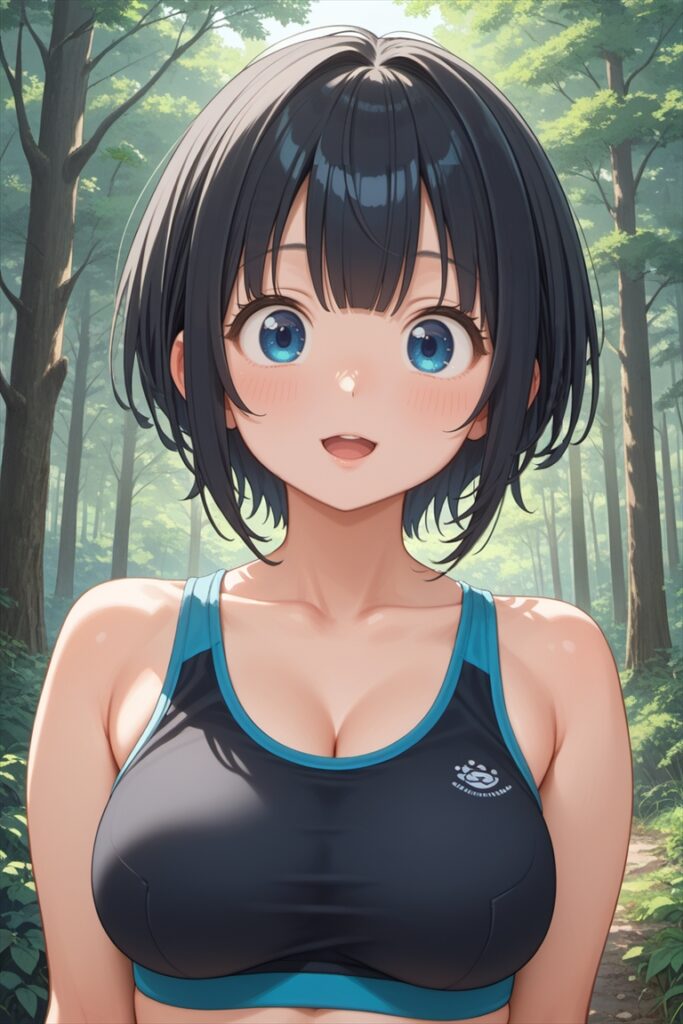 スポーツブラのエロいAIイラスト01