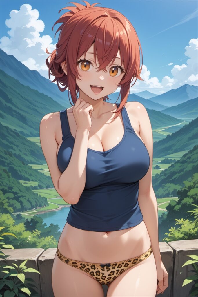 ヒョウ柄のパンティのイラスト