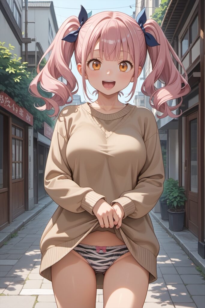 ゼブラ柄のパンティのイラスト