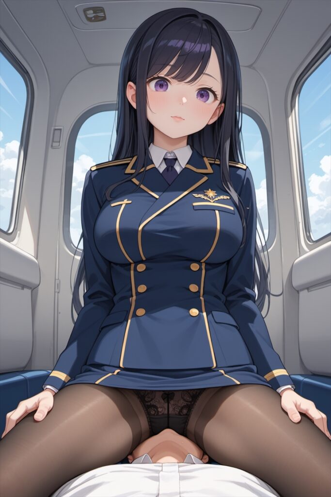 「前から見たれいなの顔面騎乗位」のエロいAIイラスト01